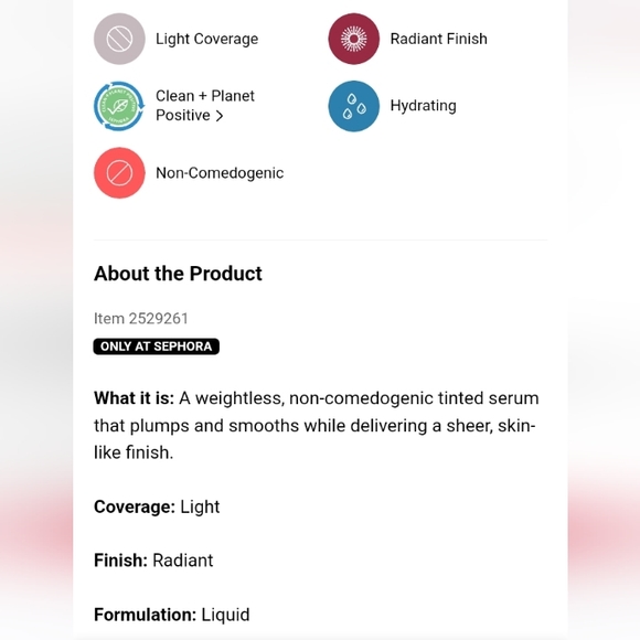 NEW Rose Inc Skin Enhance Luminous Tinted Serum - Picture 2 of 11